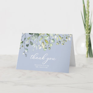 Cute Greenery Eucalyptus Bridal Shower Thank You C Card