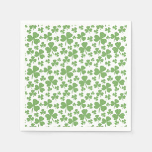Cute Greenery Shamrock Pattern Napkin