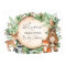 Cute Greenery Woodland Animals Baby Shower Welcome