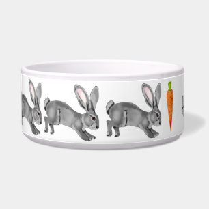 Cute Grey Bunny Rabbit Pattern Minimal Custom