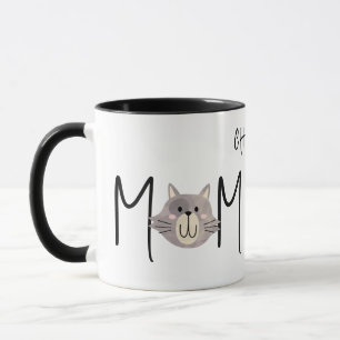 Cute Grey Cat's Mother Named Black Mothers Day Mug
