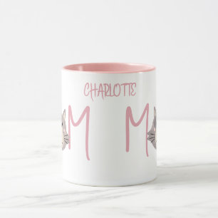 Cute Grey Cat's Mother Named Blush Mothers Day Mug