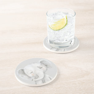 Cute Grey Elephant Coaster