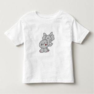 Cute Grey Elephant Toddler T-Shirt