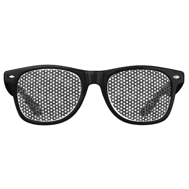 Cute grey flowers pattern retro sunglasses (Front)