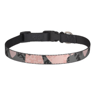 Cute Grey Pink Camo Pattern Dog Pet Collar
