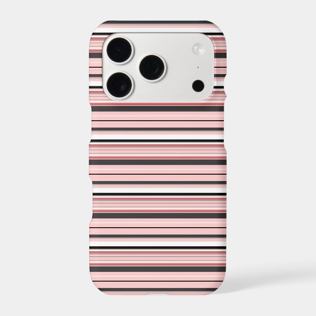 Cute grey pink stripes (Back)
