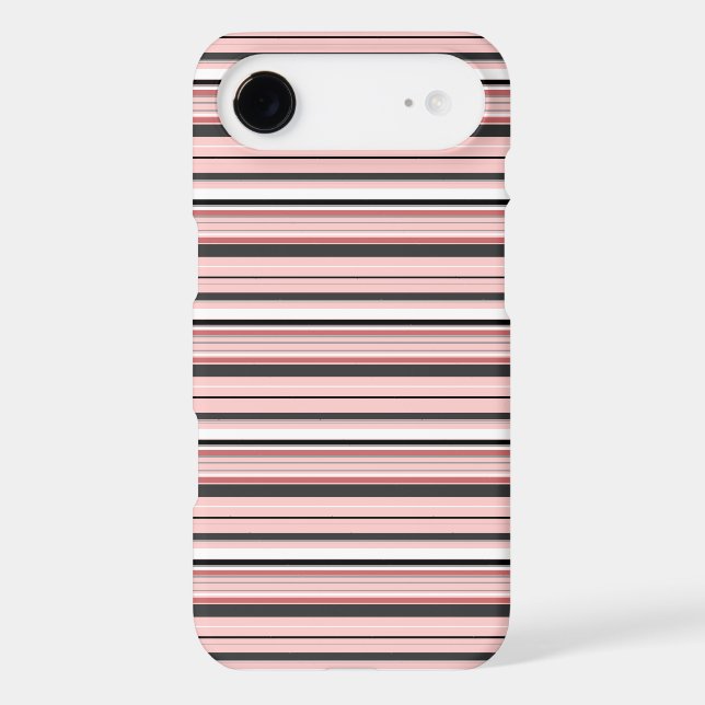 Cute grey pink stripes (Back)