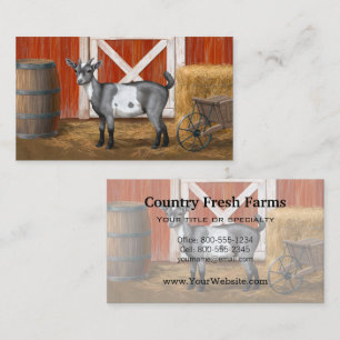 Cute Grey Spotted Goat Business Card