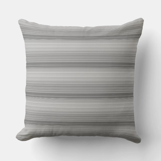 Cute grey stripes cushion (Front)