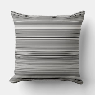 Cute grey stripes cushion