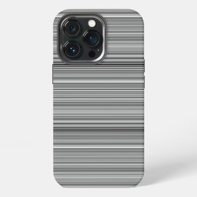 Cute grey stripes iPhone case (Back)