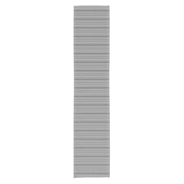 Cute grey stripes short table runner (Front)