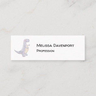 Cute Grey Tyrannosaurus Rex Dinosaur Toy Mini Busi Business Card