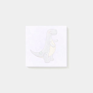 Cute Grey Tyrannosaurus Rex Dinosaur Toy Post-it N Post-it Notes