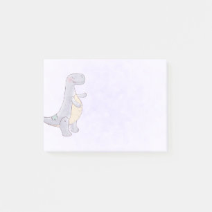 Cute Grey Tyrannosaurus Rex Dinosaur Toy Post-it Notes