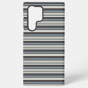 Cute grey white stripes samsung galaxy case