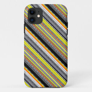 Cute grey yellow orange aztec patterns Case-Mate iPhone case
