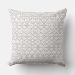 Cute grey zigzag pattern mug button cushion