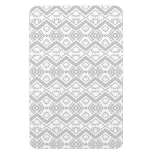 Cute grey zigzag pattern mug button magnet