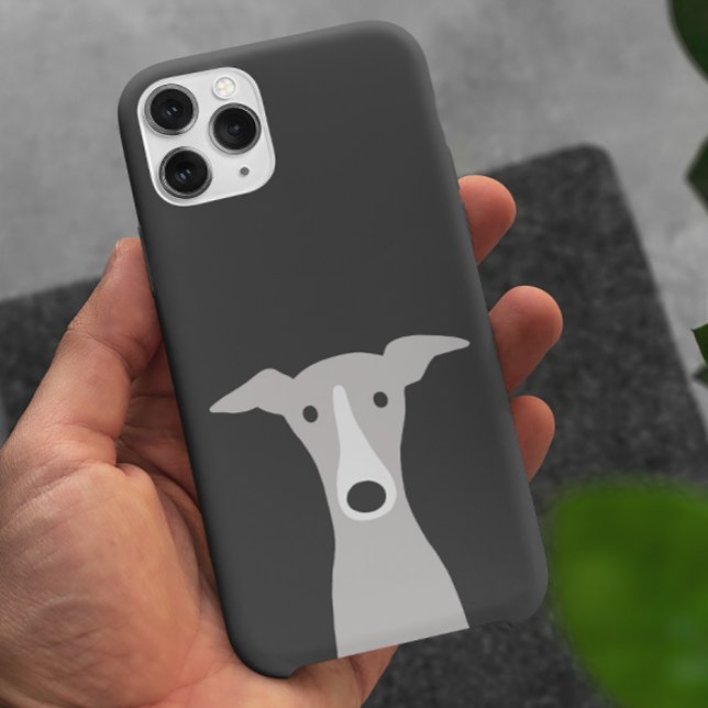 Cute Greyhound Italian Greyhound or Whippet Dog Case-Mate iPhone Case (Creator Uploaded)