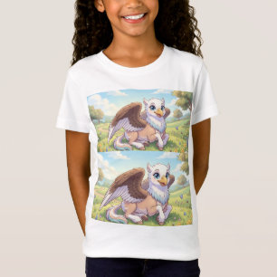 Cute Griffin Kids T-Shirt – Little Meadow Guardian