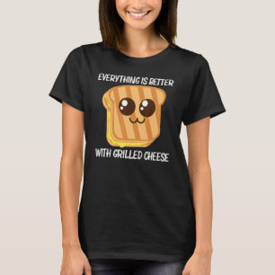 Cute Grilled Cheese For Men Women Toast Bread T-Shirt