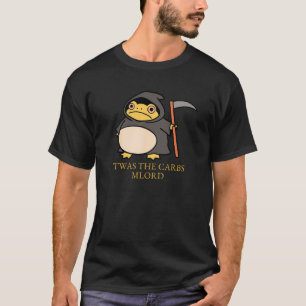 Cute Grim Reaper Frog – ’Twas the Carbs M’Lord T-Shirt