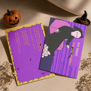Cute Grim Reaper Halloween Party Invitation