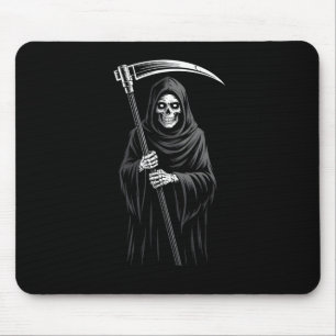 Cute Grim Reaper Spooky Grave Candy Digger Monster Mouse Pad