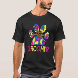Cute grooming dog cat pet animal groomer shears pa T-Shirt