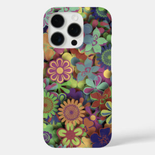 Cute Groovy Flowers Garden Vintage iPhone 16 Pro Case