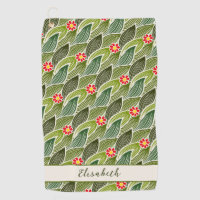  Cute Groovy Hippie Red Green Daisy Floral Pattern