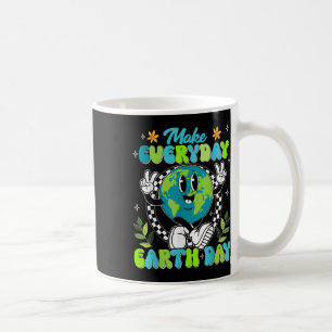 Cute Groovy Make Everyday Earth Day Clroom Teacher Coffee Mug