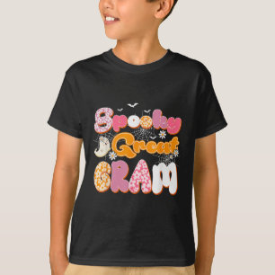 Cute Groovy One Spooky Great Gram Ghost Halloween T-Shirt