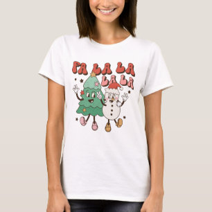 Cute Groovy Retro Christmas T-Shirt