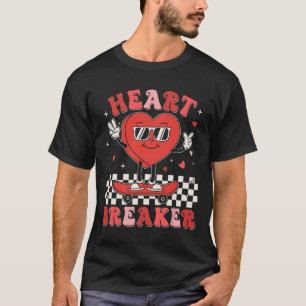 Cute Groovy Valentines Day Funny Valentine Kids Bo T-Shirt