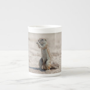 Cute ground sqirrel bone china mug