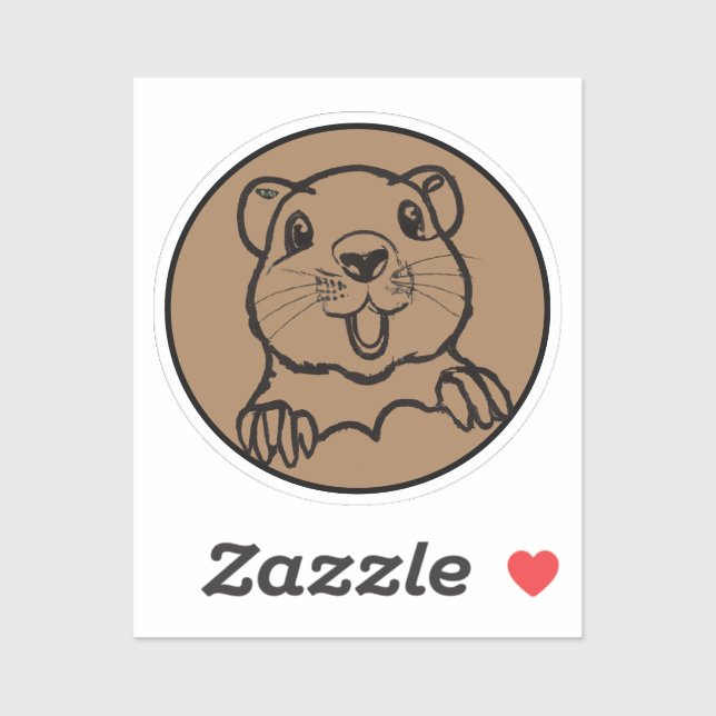 Cute Groundhog popping up (Sheet)