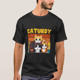 Cute Group of Cats on Saturday aka Caturday T-Shirt