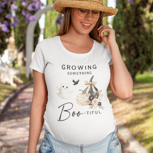 Cute 'Growing Something BOO-tiful' mama-to-be T-Shirt