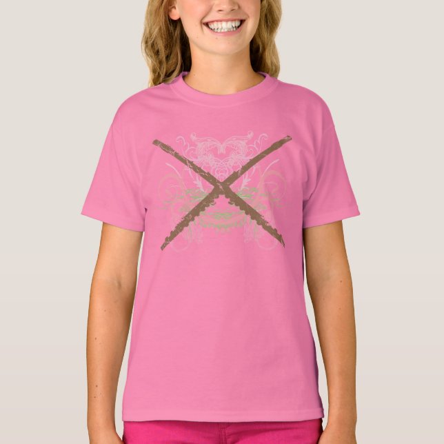Cute Grunge Flute Kids T-shirt (Front)