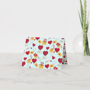 Cute Grungy Pretty Valentine’s Airmail Love Letter Holiday Card