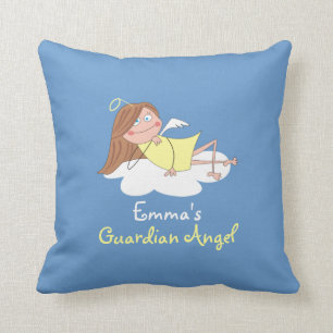 Cute Guardian Angel Personalised Kids Pillows
