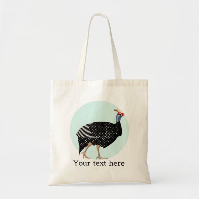 Cute Guinea Fowl Tote Bag (Front)