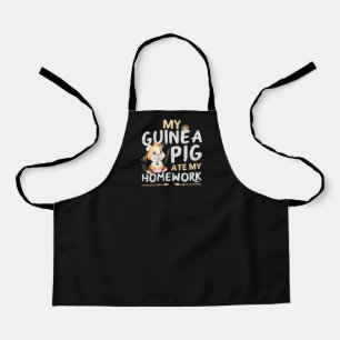 Cute Guinea Pig Ate My Homework Apron