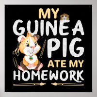 Cute Guinea Pig Ate My Homework