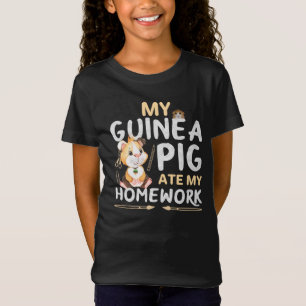 Cute Guinea Pig Ate My Homework T-Shirt