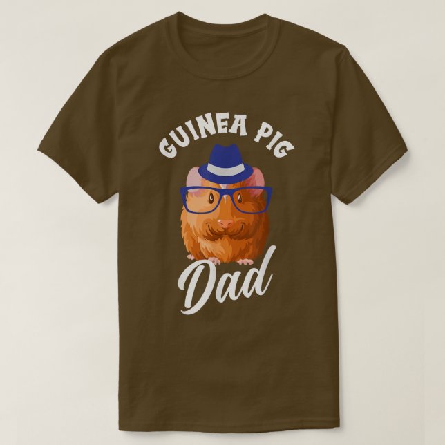 Cute Guinea Pig Dad  T-Shirt (Design Front)