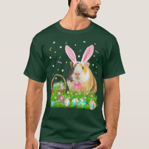 Cute Guinea Pig Easter Day Bunny Egg Tee Mens Wome